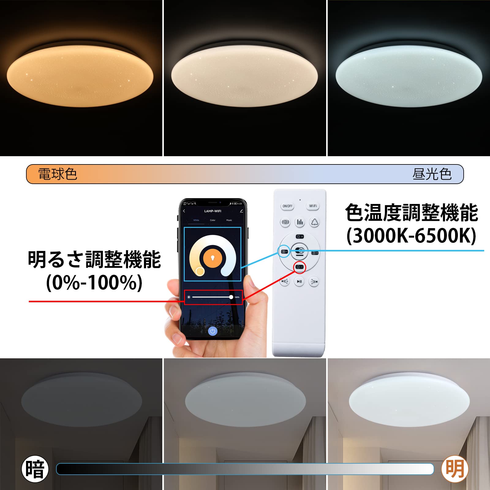 Amazon.co.jp : LEDシーリングライト スピーカー Alexa対応 Google対応